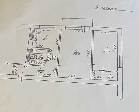Продажа 2-комнатной квартиры 46 м², Литовська