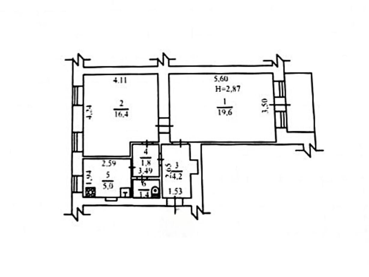 Продажа 2-комнатной квартиры 50 м², Пироговская ул., 7/9