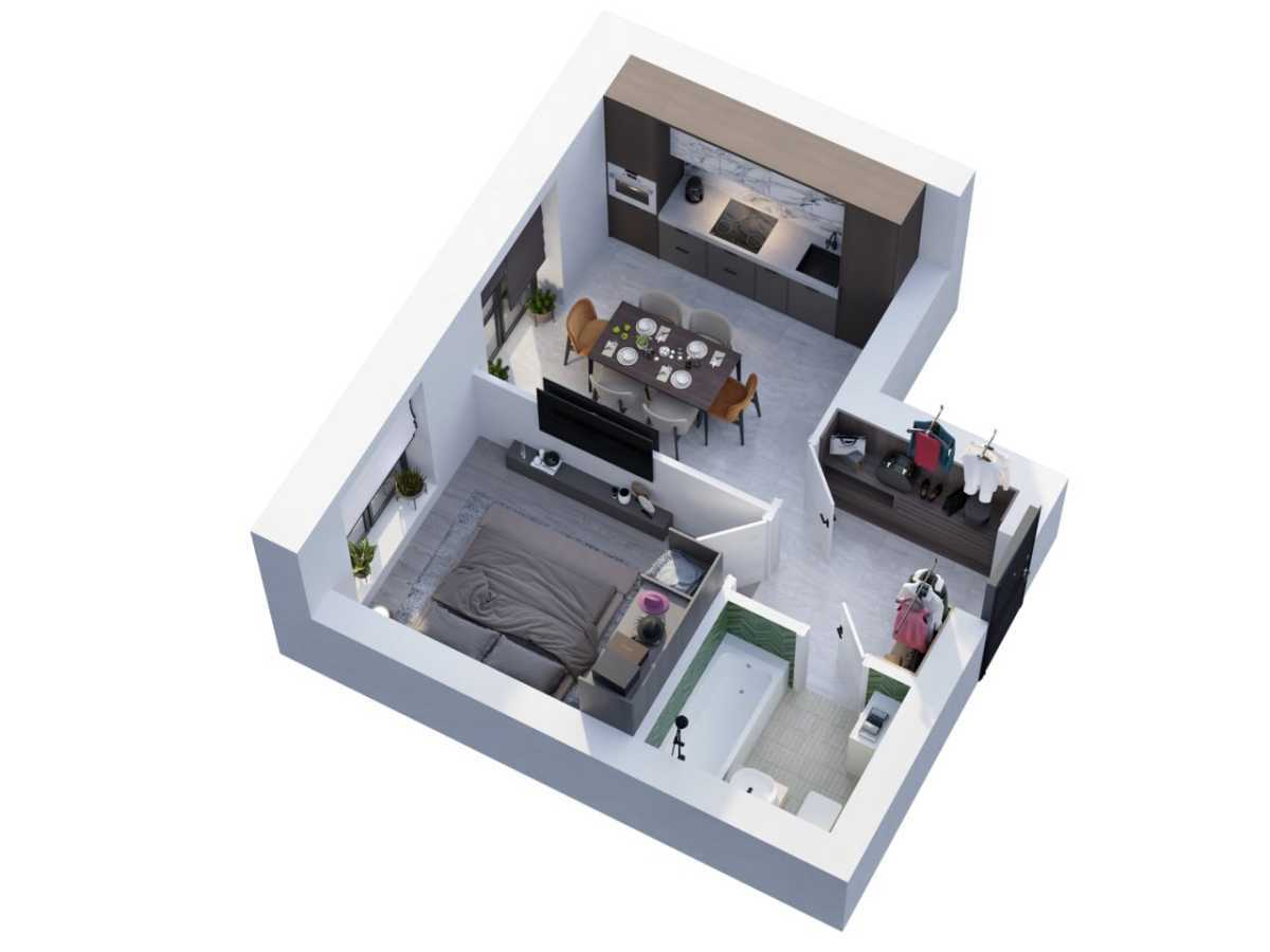 Продажа 1-комнатной квартиры 31 м², Институтская ул., 1