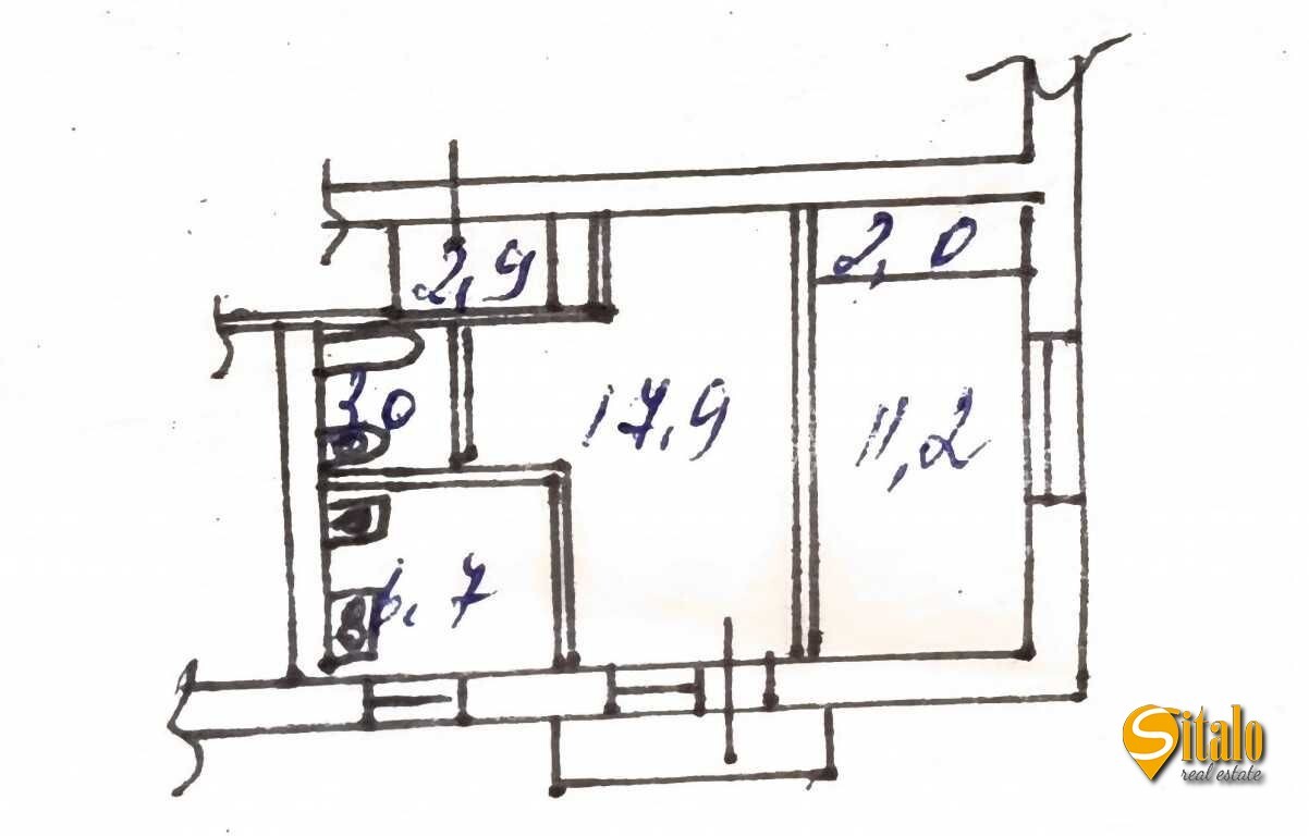 Продажа 2-комнатной квартиры 44.5 м², Тампере ул.