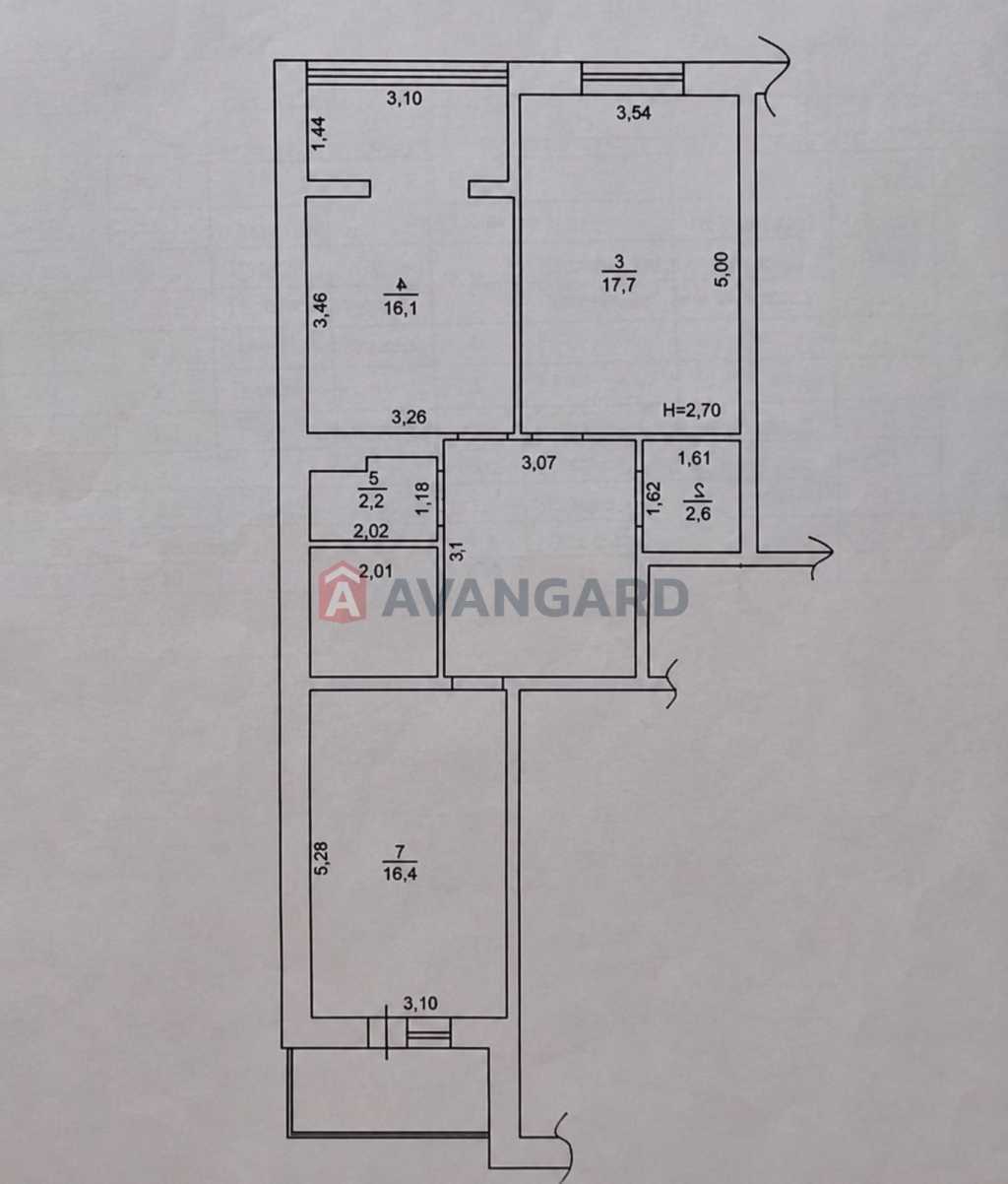 Продажа 2-комнатной квартиры 73.2 м², Відродження, 1
