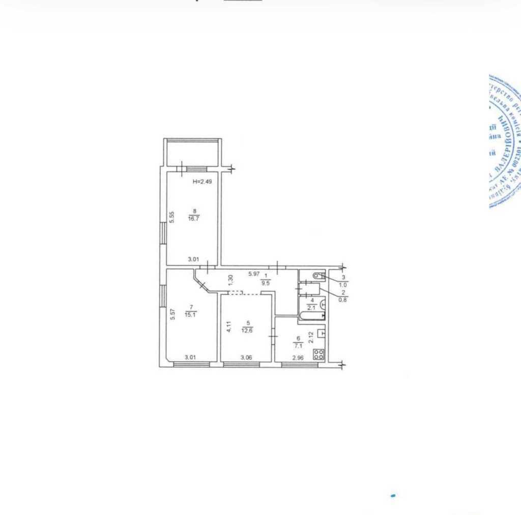 Продажа 3-комнатной квартиры 69 м², Академика Булаховского ул., 30А