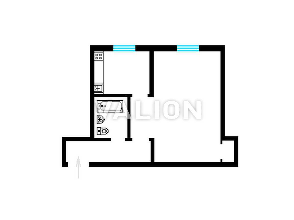 Продажа 1-комнатной квартиры 30.7 м², Вифлеємська, 6А