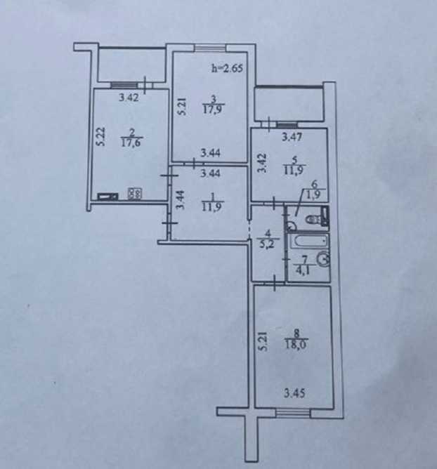 Продаж 3-кімнатної квартири 96 м², Ясинуватський пров., 11