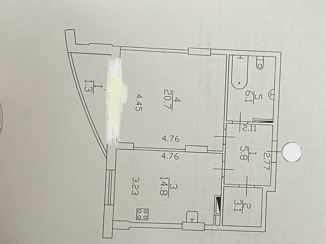 Продажа 1-комнатной квартиры 54 м², Демеевская ул., 13