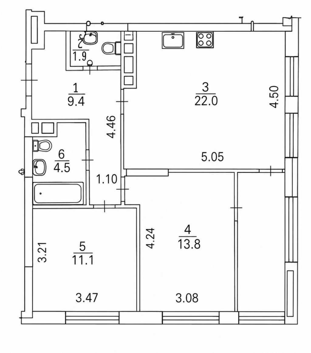Продажа 2-комнатной квартиры 69.1 м², Всеволода Змиенко ул., Змієнка, 19