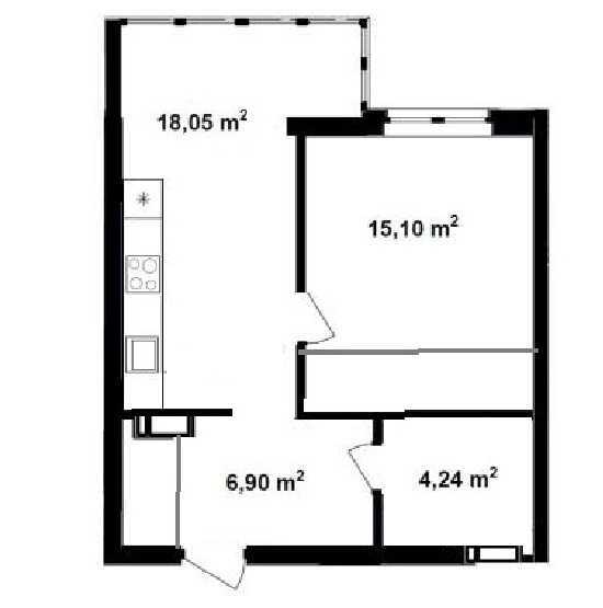 Продажа 1-комнатной квартиры 45 м², Академика Заболотного ул., 148в