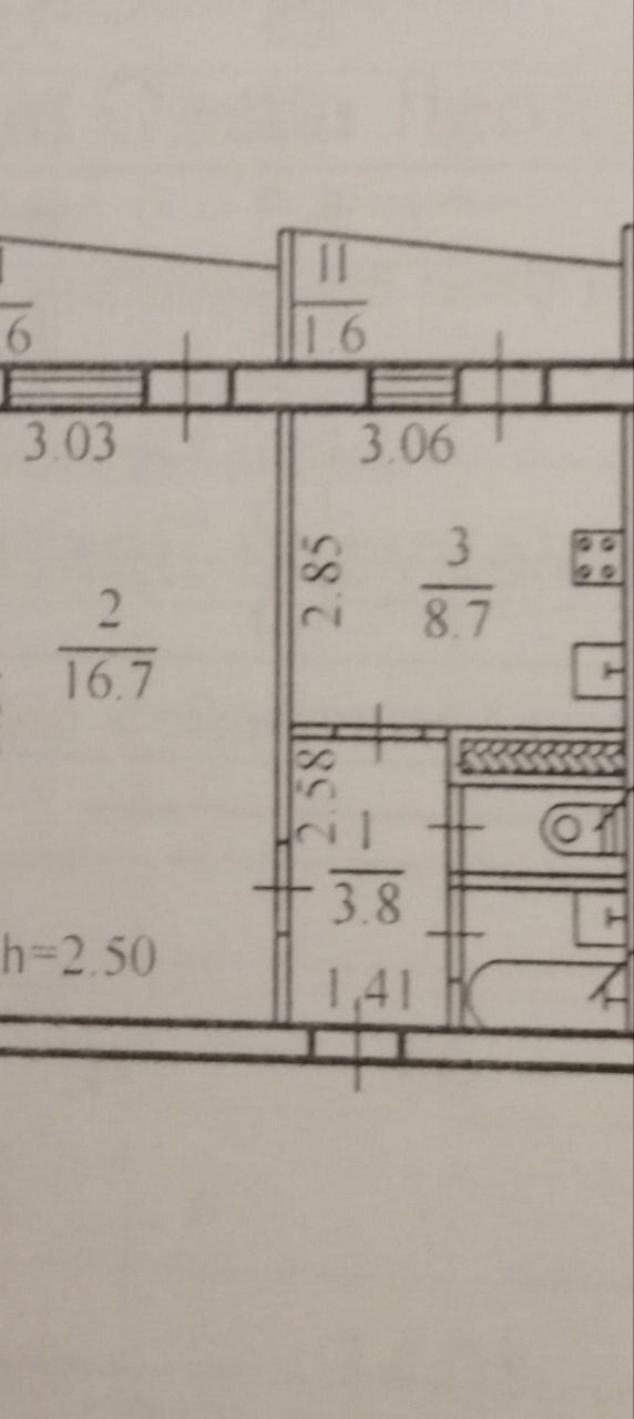 Продажа 1-комнатной квартиры 36 м², Гагарина просп.
