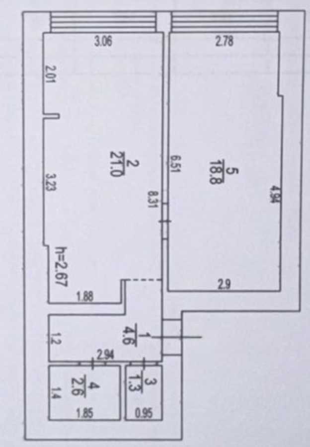 Продаж 1-кімнатної квартири 48.3 м², Гнатюка пров., 8
