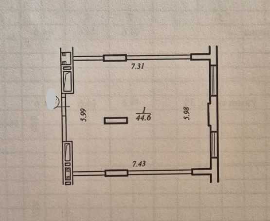 Продажа 1-комнатной квартиры 44.6 м², Космическая ул., 5