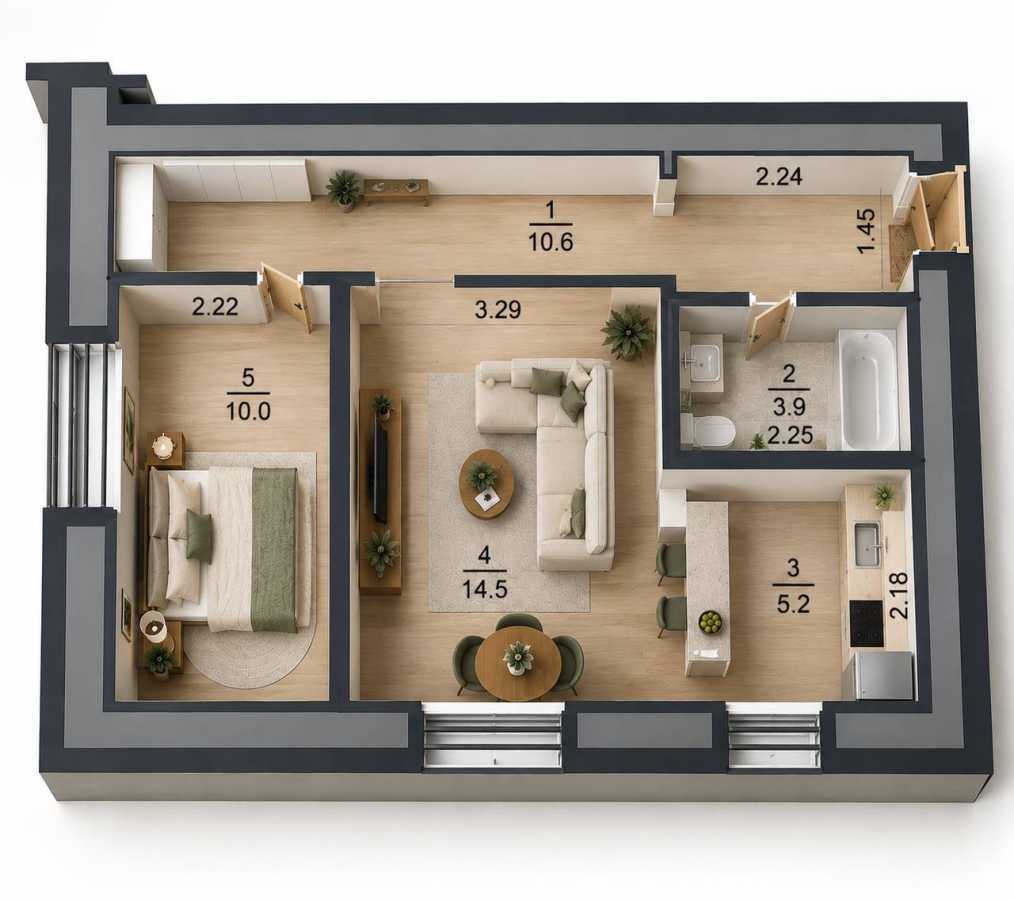 Продажа 1-комнатной квартиры 45 м², Деревлянская ул., 19Б