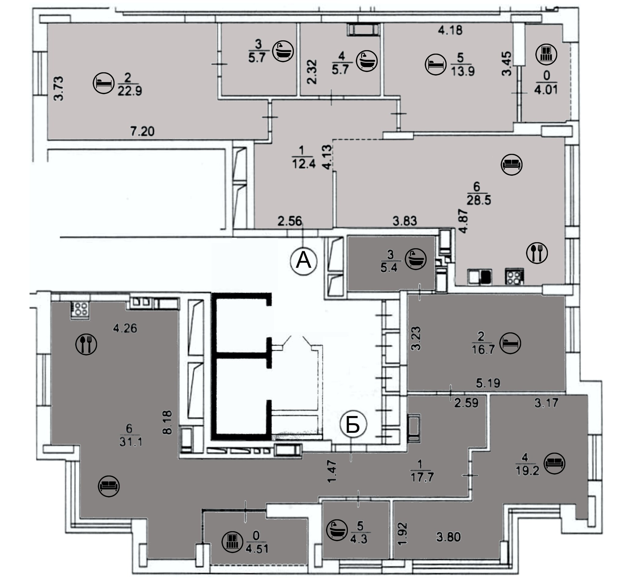 Продажа 5-комнатной квартиры 187.6 м², Берестейський, 42А