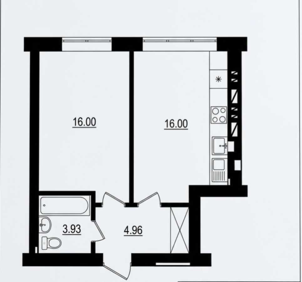 Продажа 1-комнатной квартиры 40.6 м², Соборная ул., 2К/27