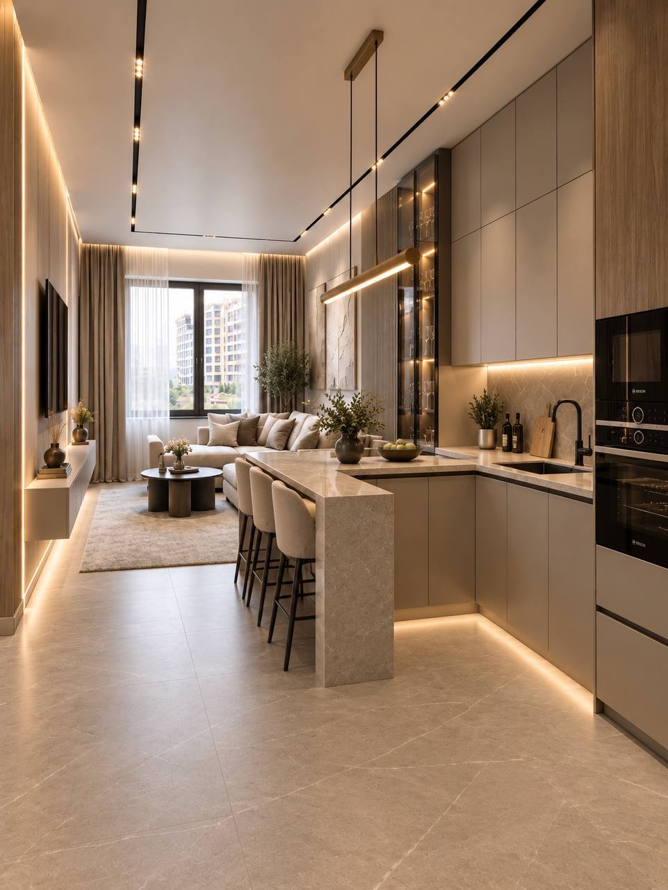 Продажа 2-комнатной квартиры 65 м², Родос, Секції А, Б
