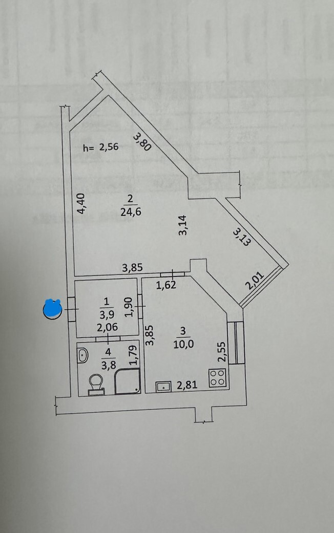 Продажа 1-комнатной квартиры 43 м², Композитора Нищинского ул., 22