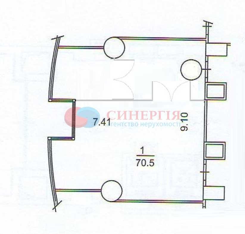 Аренда офиса 71 м², Кловский спуск, 7