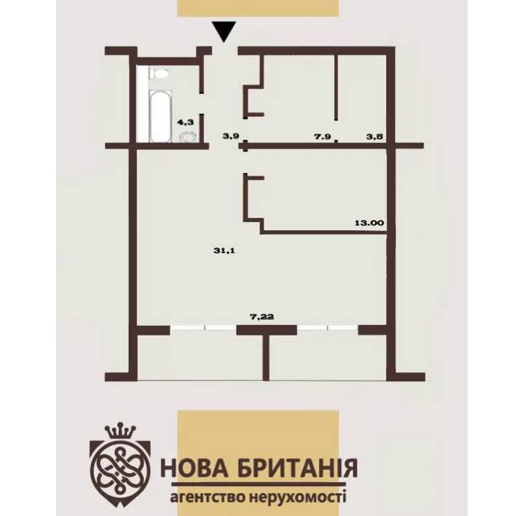 Продажа 1-комнатной квартиры 68 м², Михаила Максимовича ул., 28