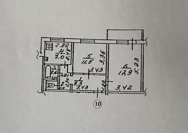 Продажа 2-комнатной квартиры 50 м², Волгоградская ул., 35А