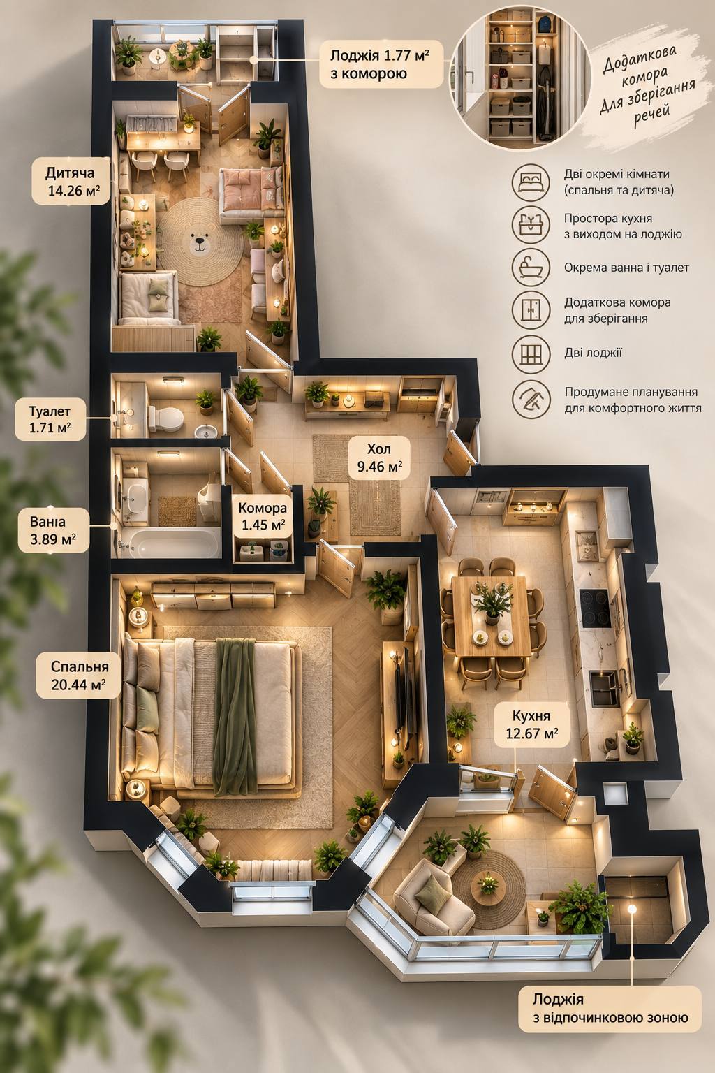 Продажа 2-комнатной квартиры 72 м², Тепличная ул., 42
