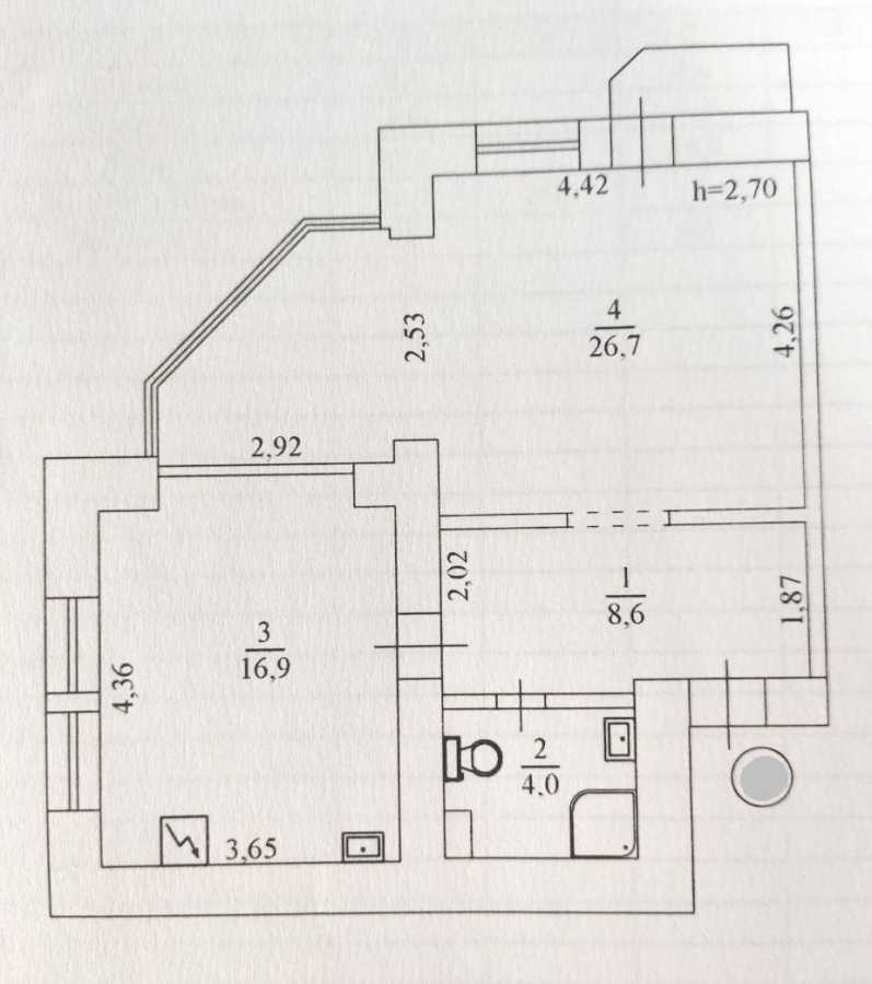 Продажа 1-комнатной квартиры 57 м², Михаила Донца ул., Ломоносова, 54а