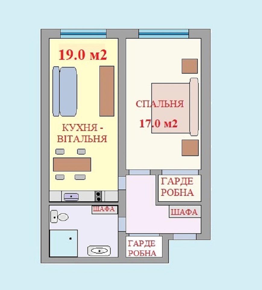 Аренда 1-комнатной квартиры 50 м², Евгения Сверстюка ул., 6Г