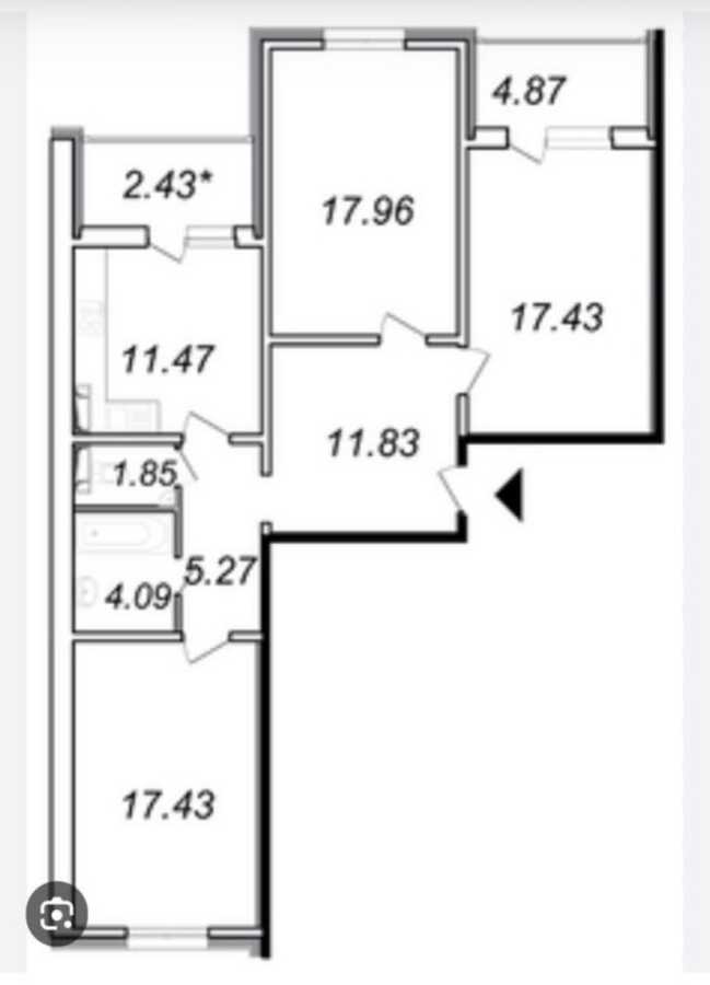 Оренда 3-кімнатної квартири 95 м², Сергія Данченка вул., 3