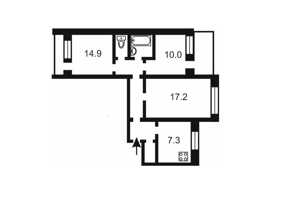 Продажа 3-комнатной квартиры 70 м², Декабристов ул., 5