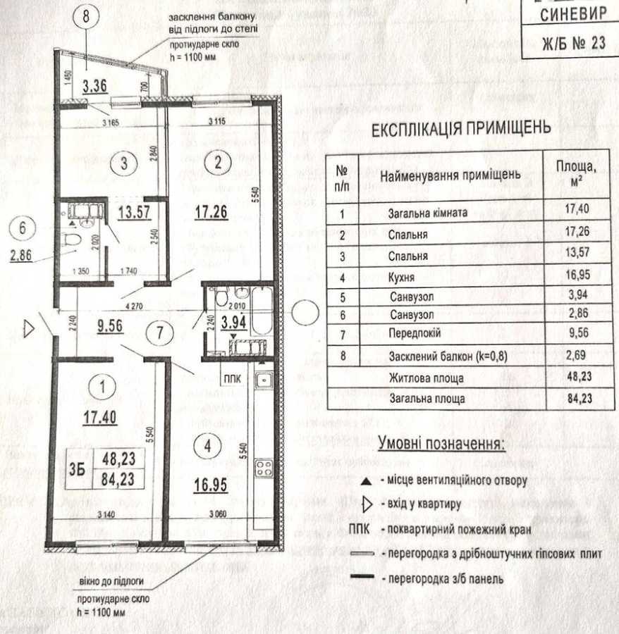 Продажа 3-комнатной квартиры 85 м², Бориса Гмыри ул., 22Б