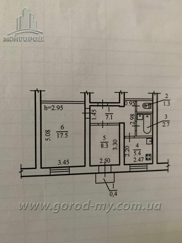 Продажа 2-комнатной квартиры 43 м², Михаила Грушевского ул.