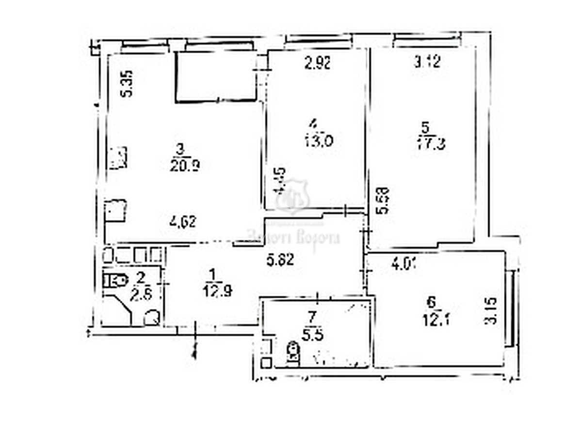 Продаж 3-кімнатної квартири 87.8 м², Євгена Сверстюка вул., 6А