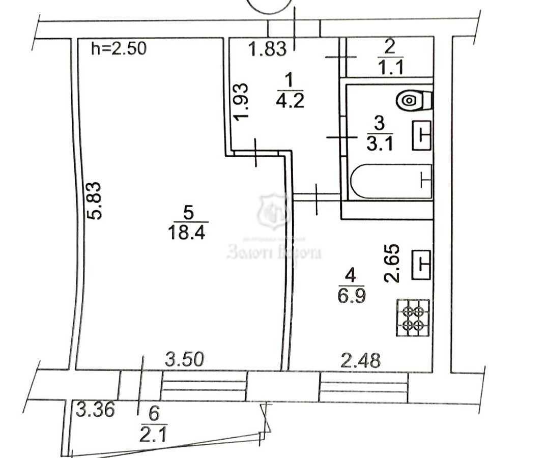 Продажа 1-комнатной квартиры 35.8 м², Лукянівська, 11