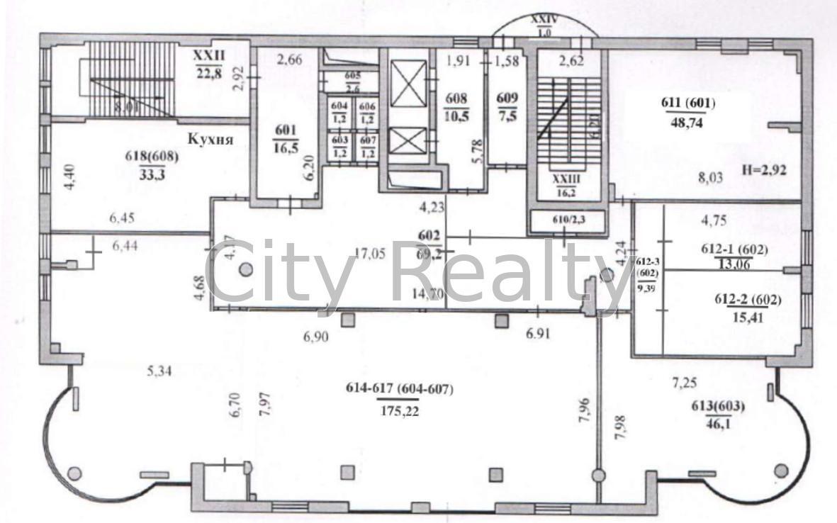 Аренда офиса 485 м², Крестовый пер., 2