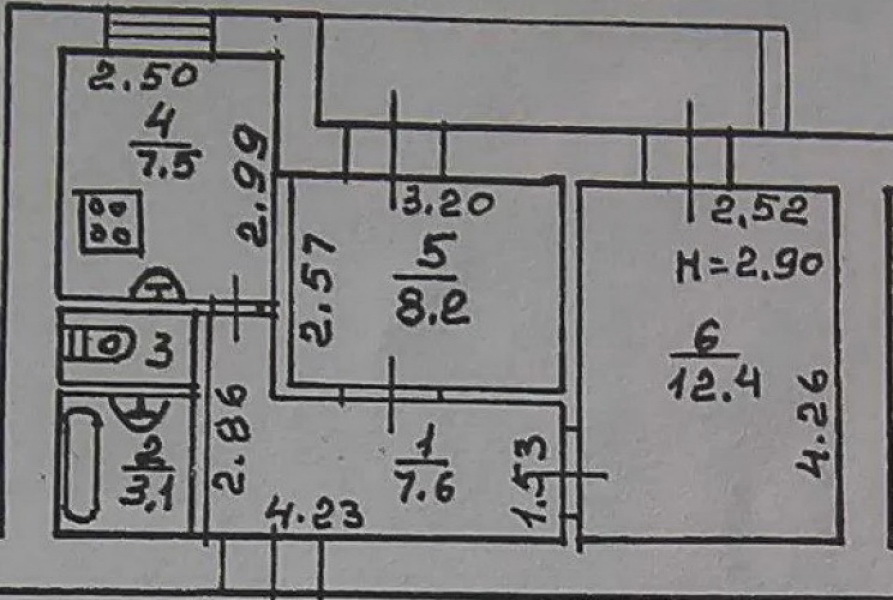 Продажа 2-комнатной квартиры 49 м², Преображенская ул.