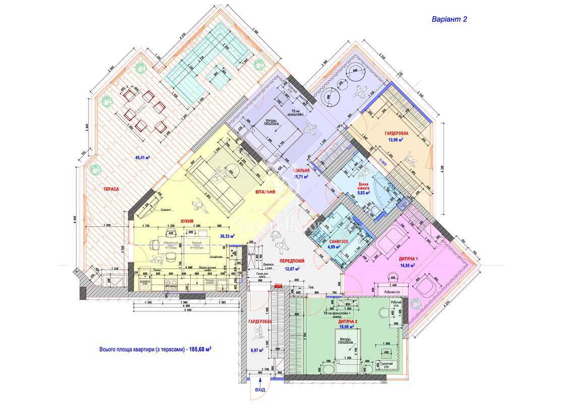 Продаж 4-кімнатної квартири 123.1 м², Радистів вул., 40