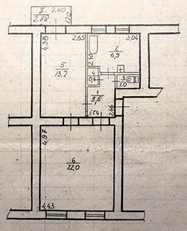 Продажа 2-комнатной квартиры 48 м², Александра Поля просп., 8А