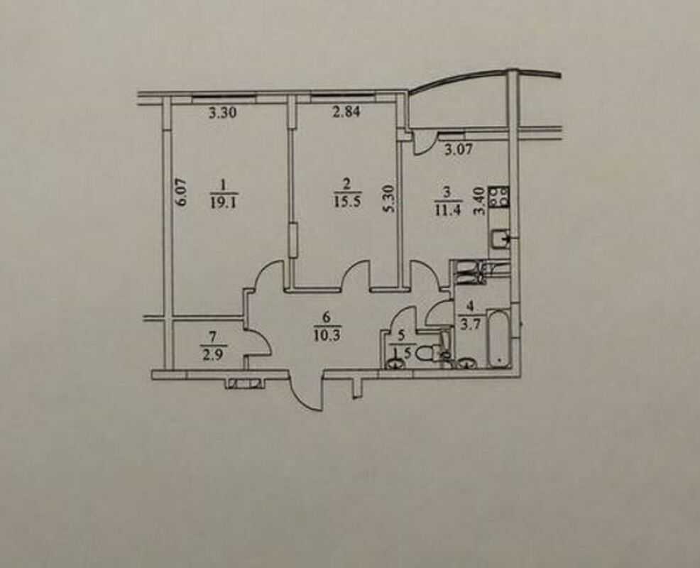 Продаж 2-кімнатної квартири 68 м², Воскресенська вул., 14Б