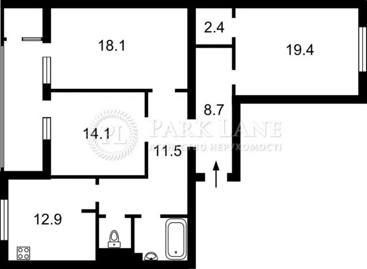Продаж 3-кімнатної квартири 100 м², Гарматна вул., 38А