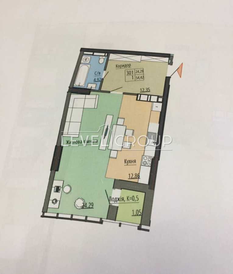 Продажа 1-комнатной квартиры 54 м², Николая Кибальчича ул., Міхновського, 13а