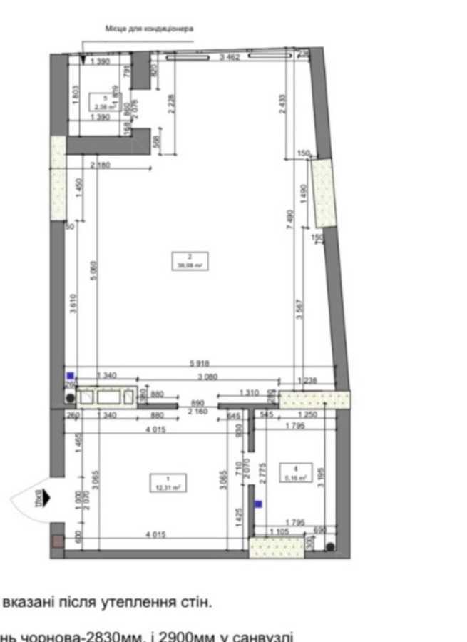 Продажа 1-комнатной квартиры 54 м², Николая Кибальчича ул., Міхновського, 13а