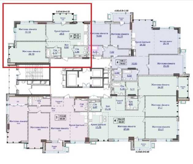 Продаж 2-кімнатної квартири 90 м², Андрія Кизила вул., Верхогляда, 22Б