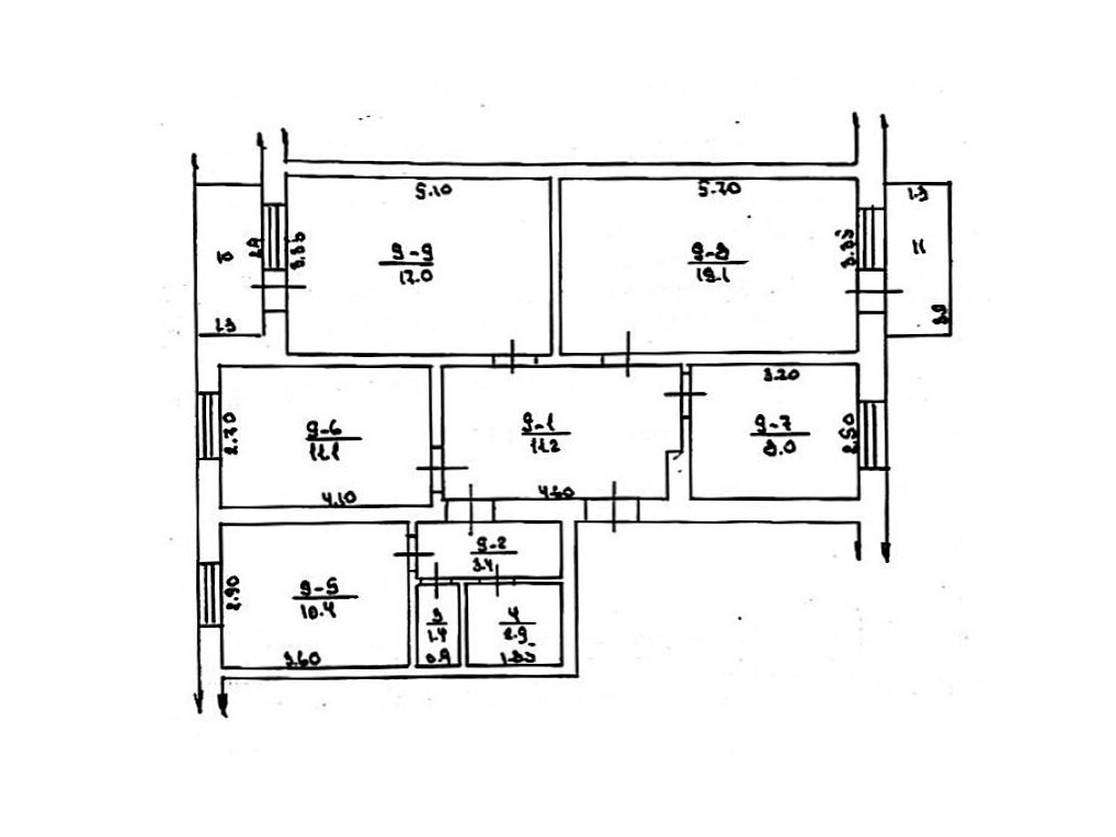 Продажа 4-комнатной квартиры 87.5 м²