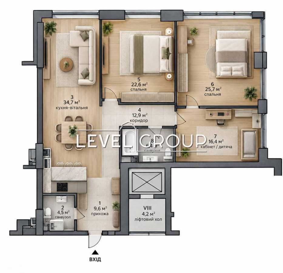 Продажа 3-комнатной квартиры 133 м², Андрия Кизила ул., Верхогляда, 22