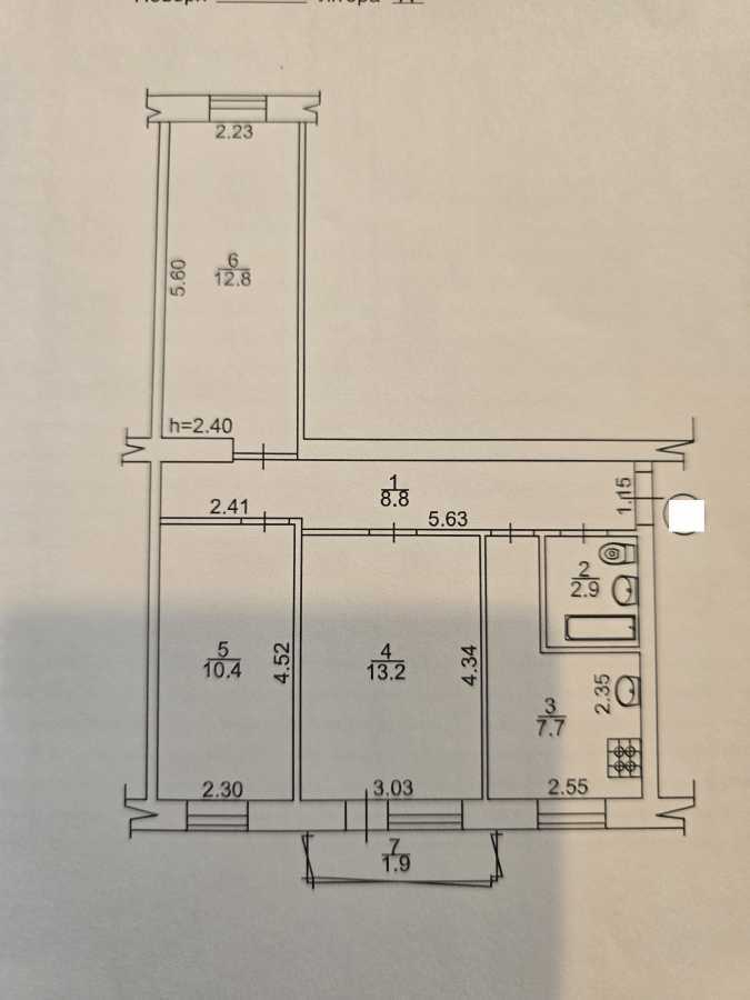Продаж 3-кімнатної квартири 58 м², Олеся Бабія вул., Телиги, 3А