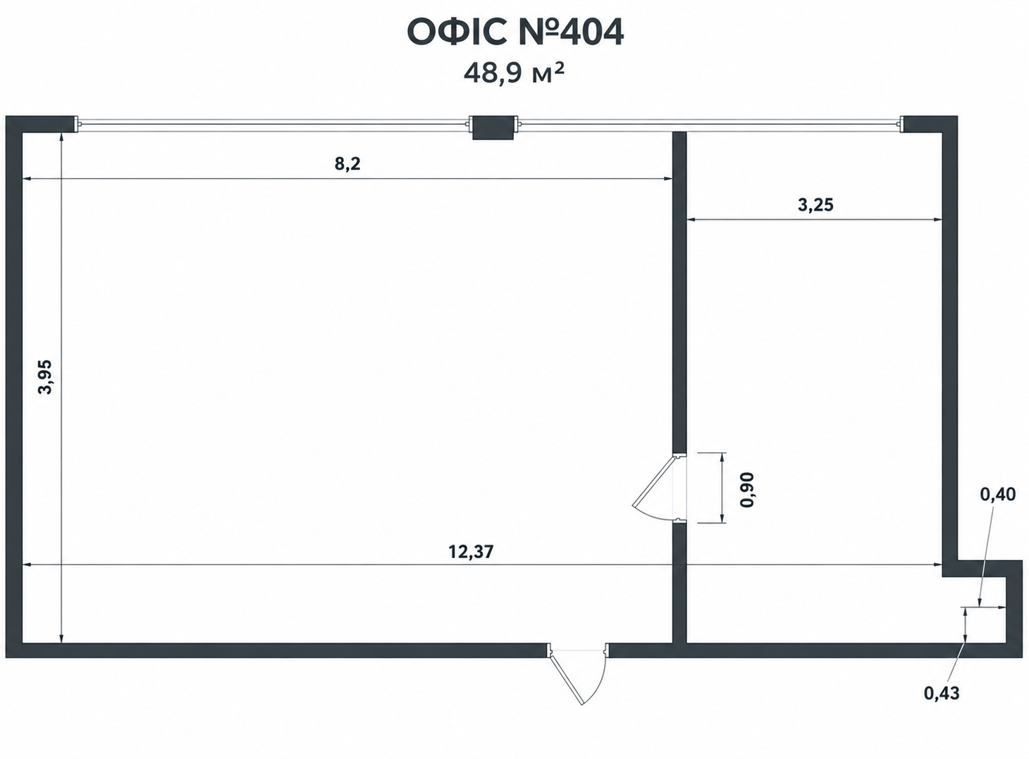 Аренда офиса 48.9 м², Богдана Хмельницкого ул., 176