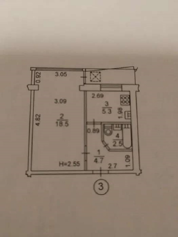 Продажа 1-комнатной квартиры 34 м², Павла Тычины просп., 1
