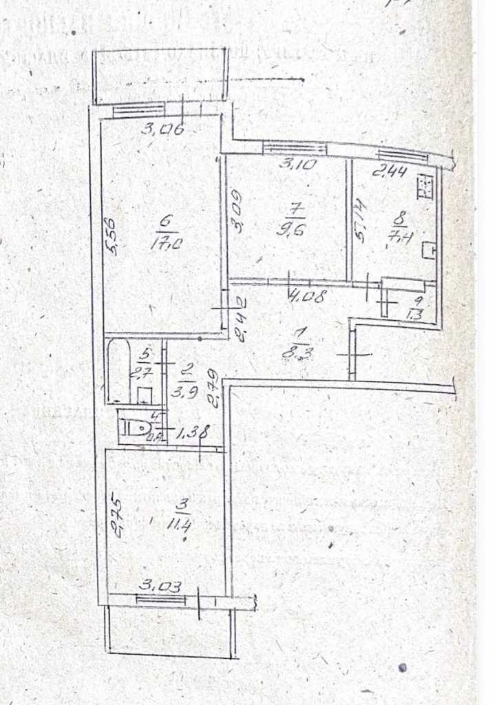 Продажа 3-комнатной квартиры 66.4 м², Максима Железняка ул., 29/5