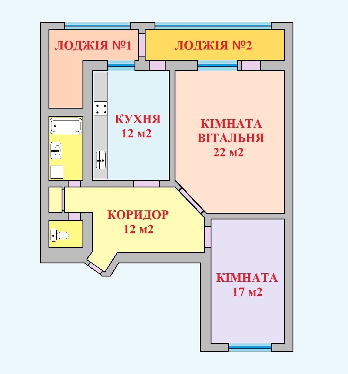 Аренда 2-комнатной квартиры 82 м², Грушевского ул., 21