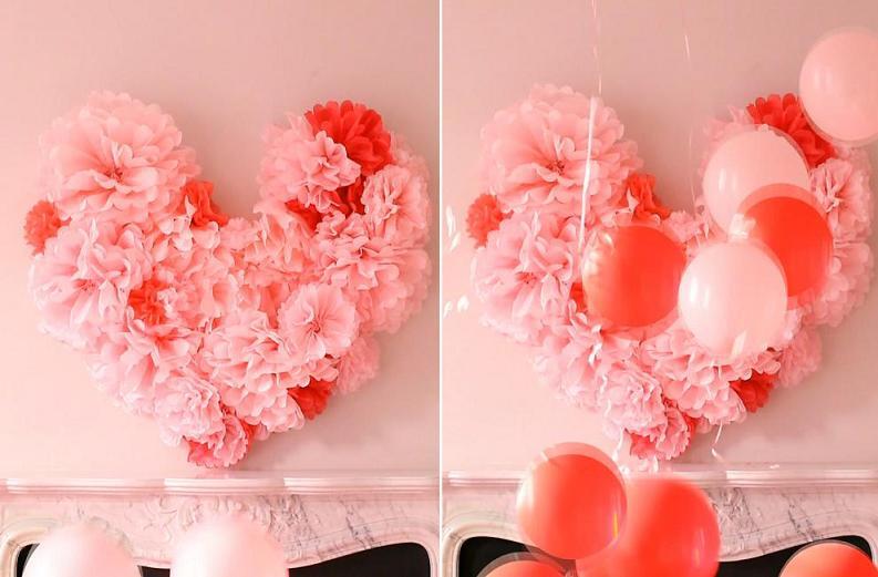 ♥ ♥ ♥ БОЛЬШОЕ СЕРДЦЕ из салфеток Своими Руками ♥ ♥ ♥ DIY Heart on Valentine's day