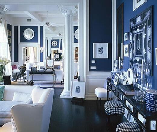 Синий в интерьере: 15 дизайн-проектов квартир в разных гаммах