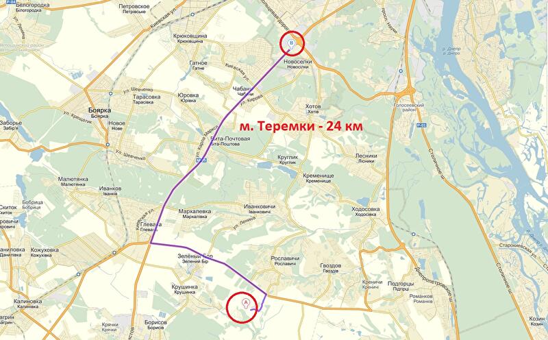 Белогородка киевская область карта